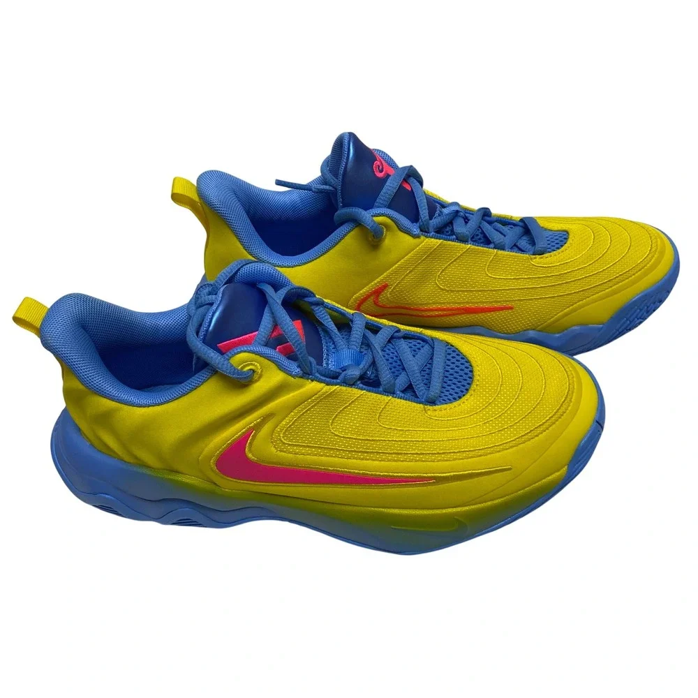 Nike Giannis Immortality 2 Yellow Blue Pink Shoes FZ6734-700 Kids 6Y NWOB